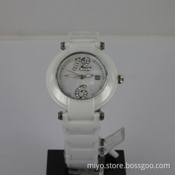 Ladies' ceramic watch with fashionable, fancy, novelty and nice, OEM and ODM orders are welcome